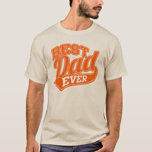 最高のパパオールスタースーパーダッド Tシャツ (正面)