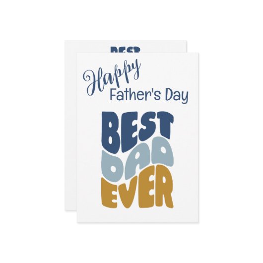 最高のパパカスタムの父のデイカード シーズンカード (正面/裏面インサイチュ)