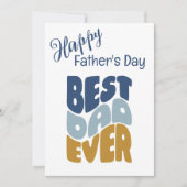 最高のパパカスタムの父のデイカード シーズンカード (正面)