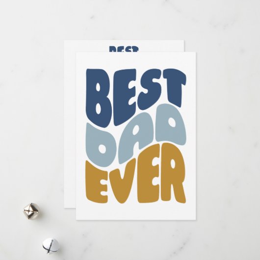 最高のパパカスタムの父のデイカード シーズンカード (正面/裏面インサイチュ)