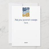 最高のパパカスタムの父のデイカード シーズンカード (裏面)