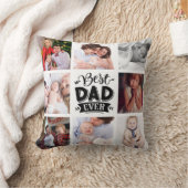 最高のパパカスタムエバー写真 クッション (ブランケット)