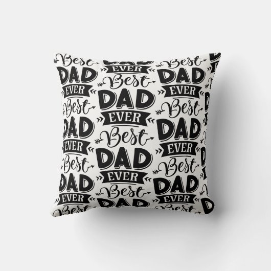 最高のパパカスタムエバー写真 クッション (裏面)
