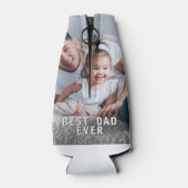 最高のパパカスタムフォトビール ボトルクーラー (裏面)