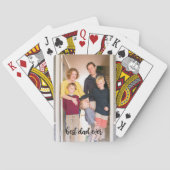 最高のパパカスタムフォトブラックスクリプト トランプ (裏面)