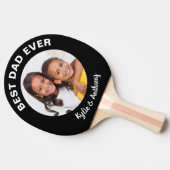 最高のパパカスタムフォトブラック 卓球ラケット (横)