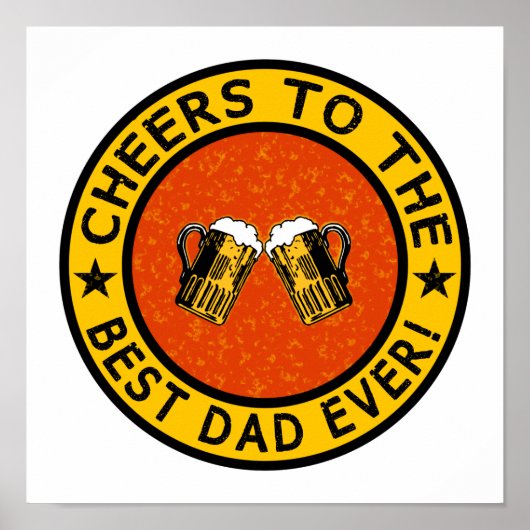 最高のパパカスタムポスター ポスター (正面)