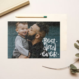 最高のパパカスタム写真お父さんの日の贈り物 ジグソーパズル