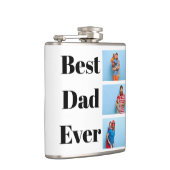 最高のパパカスタム写真お父さんの日の贈り物 フラスク (右)
