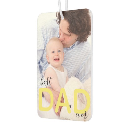 最高のパパカスタム写真の父と子の脚本 カーエアーフレッシュナー (左)