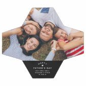 最高のパパカスタム写真クール父親の日 サッカーボール (フラット)