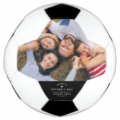 最高のパパカスタム写真クール父親の日 サッカーボール (正面)