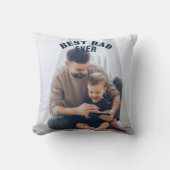 最高のパパカスタム写真コラージュ自分で作成 クッション (正面)