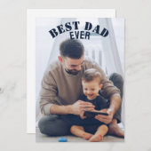 最高のパパカスタム写真コラージュ自分で作成 シーズンカード (正面/裏面)