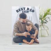 最高のパパカスタム写真コラージュ自分で作成 シーズンカード (スタンド正面)