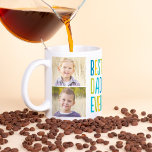 最高のパパカスタム写真マググ コーヒーマグカップ<br><div class="desc">このマグカップをテキストと写真でパーソナライズして、1種類のギフトを作成！より多くの色で利用可能。</div>