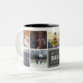 最高のパパカスタム写真マググ ツートーンマグカップ (正面左)