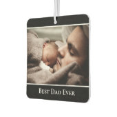 最高のパパカスタム写真モダン黒縁どい カーエアーフレッシュナー (左)