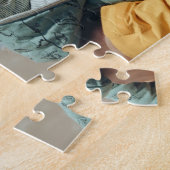 最高のパパカスタム写真父の日ギフト ジグソーパズル (側面)