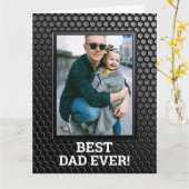 最高のパパカスタム写真父の日 カード (黄色い花)