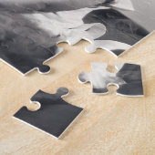 最高のパパカスタム写真父の日 ジグソーパズル (側面)