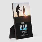 最高のパパカスタム写真父の日 フォトプラーク (側面)