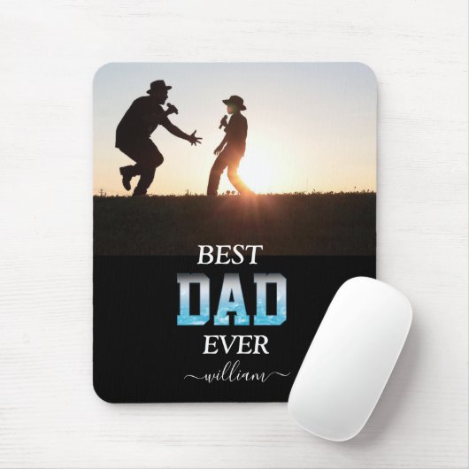 最高のパパカスタム写真父の日 マウスパッド (マウス)
