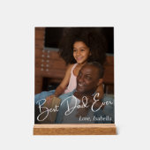 最高のパパカスタム写真 アクリルサイン (正面)