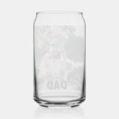 最高のパパカスタム写真 ガラス缶 (正面)