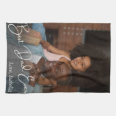 最高のパパカスタム写真 キッチンタオル (横)