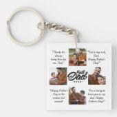 最高のパパカスタム写真 キーホルダー (正面)