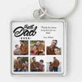 最高のパパカスタム写真 キーホルダー (正面)
