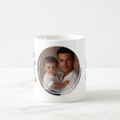 最高のパパカスタム写真 コーヒーマグカップ (中央)