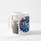 最高のパパカスタム写真 コーヒーマグカップ (正面左)