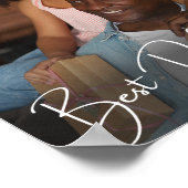 最高のパパカスタム写真 ポスター (角)