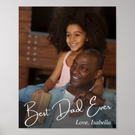 最高のパパカスタム写真 ポスター