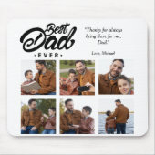 最高のパパカスタム写真 マウスパッド (正面)