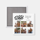 最高のパパカスタム写真 マグネット (正面/裏面)