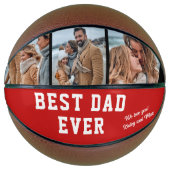 最高のパパカスタム写真Red バスケットボール (正面)