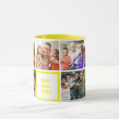 最高のパパカスタム父の日モダンの写真 マグカップ (中央)