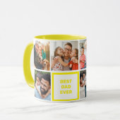 最高のパパカスタム父の日モダンの写真 マグカップ (正面左)