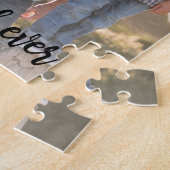 最高のパパカスタム縦写真黒文字 ジグソーパズル (側面)