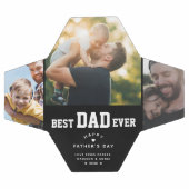 最高のパパカスタム3色写真父の日 サッカーボール (フラット)