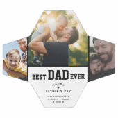 最高のパパカスタム3色写真父の日 サッカーボール (フラット)