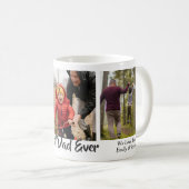 最高のパパカスタム3 Photo Collage & Message コーヒーマグカップ (正面右)