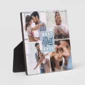 最高のパパカスタム4枚フォトファミリーコラージュ フォトプラーク (正面)