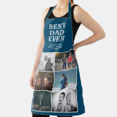 最高のパパカスタム6フォトコラージングブルー エプロン (インサイチュ)