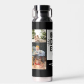 最高のパパカスタム6写真コラージュ ウォーターボトル (正面)