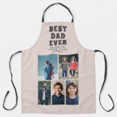 最高のパパカスタム6写真コラージュ エプロン (正面)
