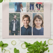 最高のパパカスタム6写真コラージュ キッチンタオル (折り畳み)